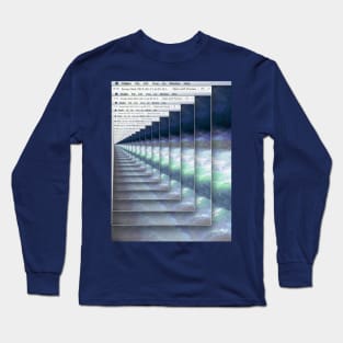 Vaporwave Microsoft paint inception Long Sleeve T-Shirt